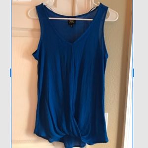 Blue dressy summer tank
